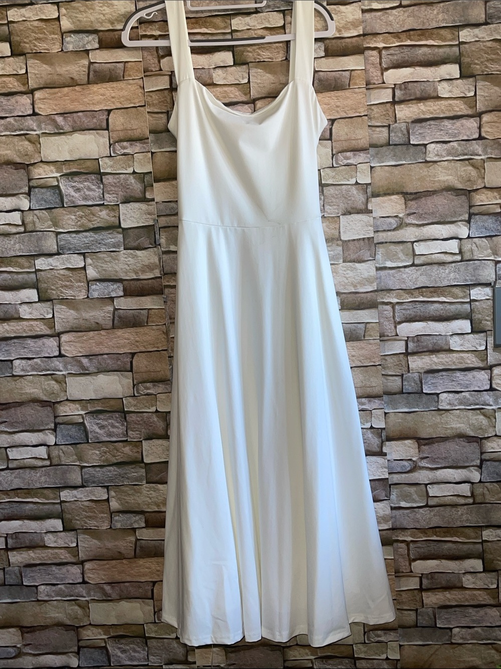 Classic White Cowl Neck Maxi Dress